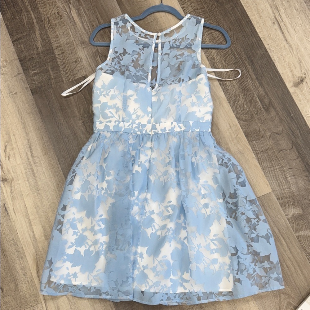☀️Charming Blue Floral Dress - Picture 3 of 3